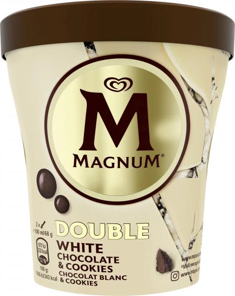 Magnum White Chocolate & Cookies 1 Magnum White Chocolate & Cookies