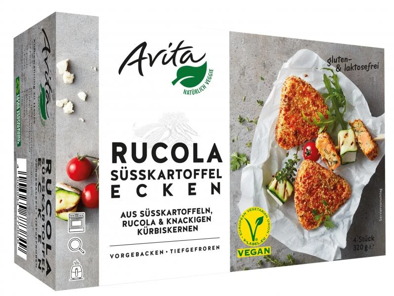 Avita Rucola-Süßkartoffeln-Ecken 1 Avita Rucola-Süßkartoffeln-Ecken