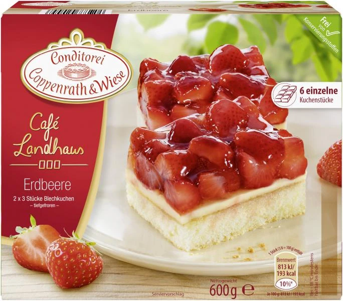 Coppenrath & Wiese Café Landhaus Erdbeer-Blechkuchen 1 Coppenrath & Wiese Café Landhaus Erdbeer-Blechkuchen