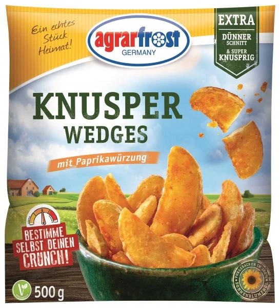 Agrarfrost Knusper Wedges Mit Paprikawürzung 1 Agrarfrost Knusper Wedges Mit Paprikawürzung
