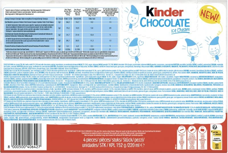 Kinder Chocolate Ice Cream Stick 2 Kinder Chocolate Ice Cream Stick – Bild 2