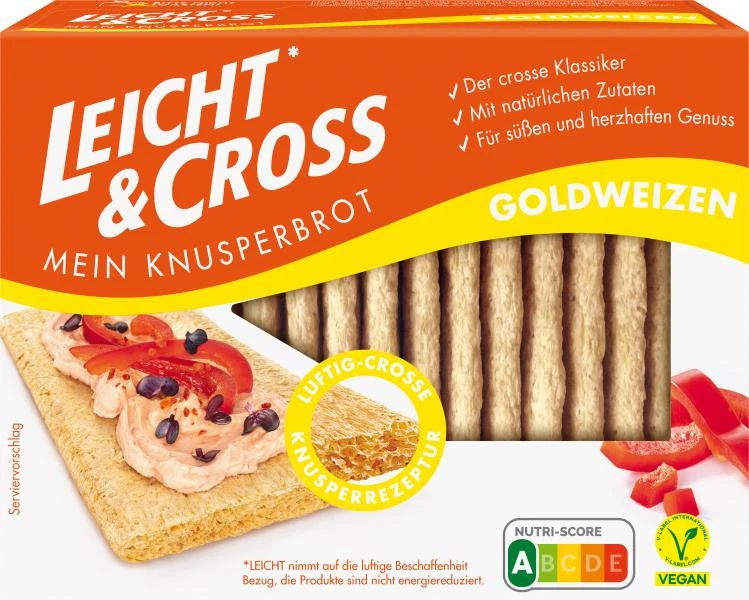 Leicht & Cross Mein Knusperbrot Goldweizen 1 Leicht & Cross Mein Knusperbrot Goldweizen