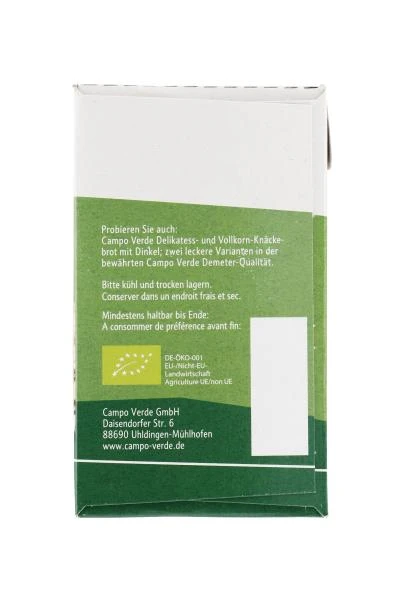 Campo Verde Demeter Vollkorn Knäckebrot Mit Sesam 2 Campo Verde Demeter Vollkorn Knäckebrot Mit Sesam – Bild 2