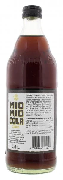 Mio Mio Cola Zero (Mehrweg) 3 Mio Mio Cola Zero (Mehrweg) – Bild 3
