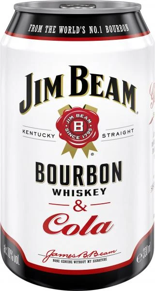 Jim Beam Bourbon Whiskey & Cola (Einweg) 1 Jim Beam Bourbon Whiskey & Cola (Einweg)