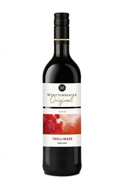 Württemberg Original Trollinger Rotwein Halbtrocken 1 Württemberg Original Trollinger Rotwein Halbtrocken