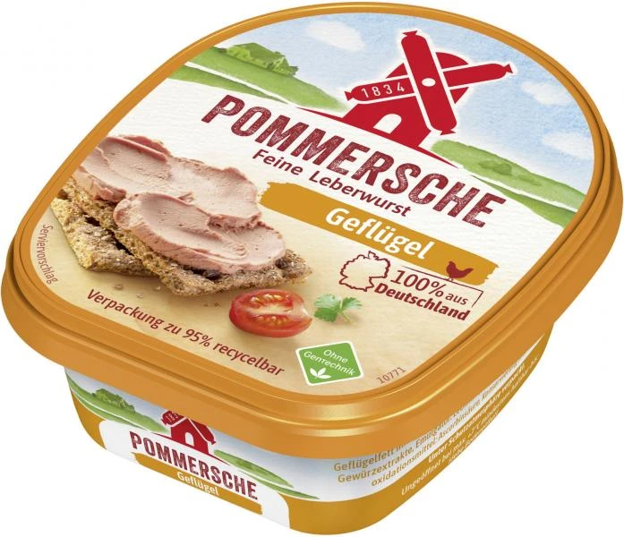 Rügenwalder Mühle Pommersche 100% Geflügel 1 Rügenwalder Mühle Pommersche 100% Geflügel