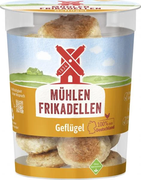 Rügenwalder Mühle Mühlen Frikadellen 100% Geflügel 1 Rügenwalder Mühle Mühlen Frikadellen 100% Geflügel