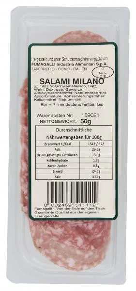 Fumagalli Original Italienische Salami Milano 2 Fumagalli Original Italienische Salami Milano – Bild 2