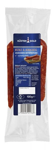 Küstengold Kurz & Knackig Geräucherte Mettwürstchen