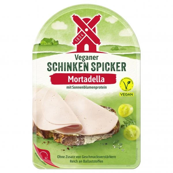 Rügenwalder Mühle Veganer Schinken Spicker Mortadella 1 Rügenwalder Mühle Veganer Schinken Spicker Mortadella