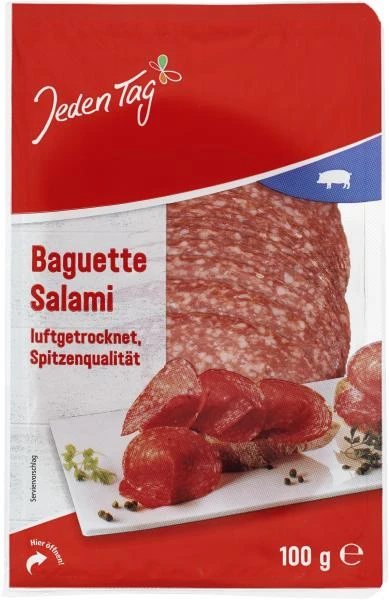Jeden Tag Baguettesalami Luftgetrocknet 1 Jeden Tag Baguettesalami Luftgetrocknet