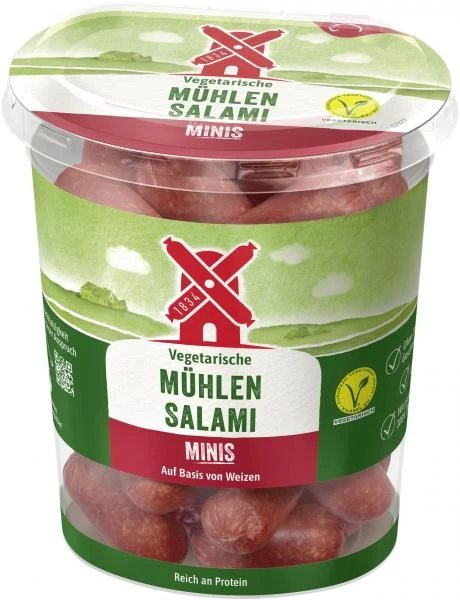 Rügenwalder Mühle Vegetarische Mühlen Salami Minis 1 Rügenwalder Mühle Vegetarische Mühlen Salami Minis