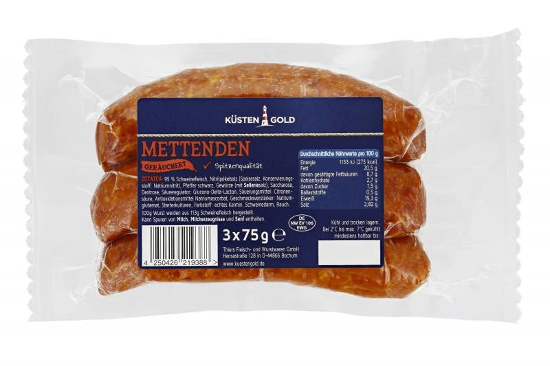 Küstengold Mettenden Geräuchert 1 Küstengold Mettenden Geräuchert