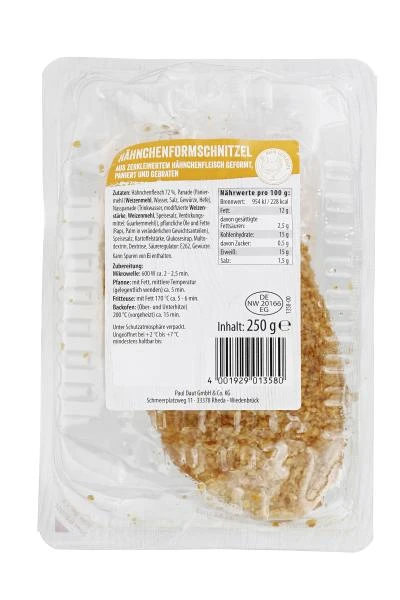 Sprehe Hähnchenformschnitzel 2 Sprehe Hähnchenformschnitzel – Bild 2