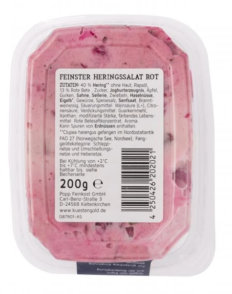 Küstengold Feinster Heringssalat 2 Küstengold Feinster Heringssalat – Bild 2