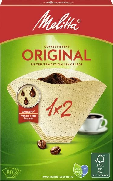 Melitta Filtertüten Original 1x2 1 Melitta Filtertüten Original 1x2